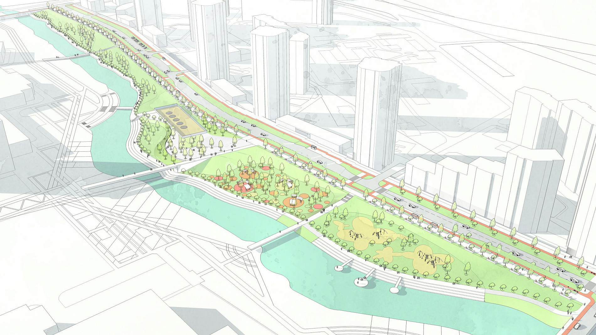 Просторная набережная